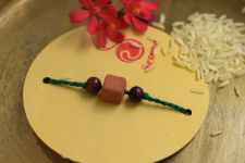 Terracotta ❂ Handmade . Rakhi { a }